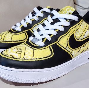 Nike Air Force 1 'Yellow Bandana' size 8.5W